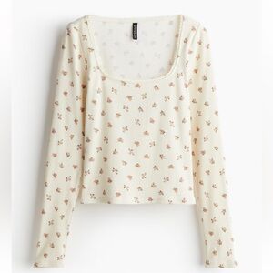 NWT Lace trimmed cotton top